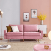 Block Down Straight Line Sofa Set - Luxe Maple
