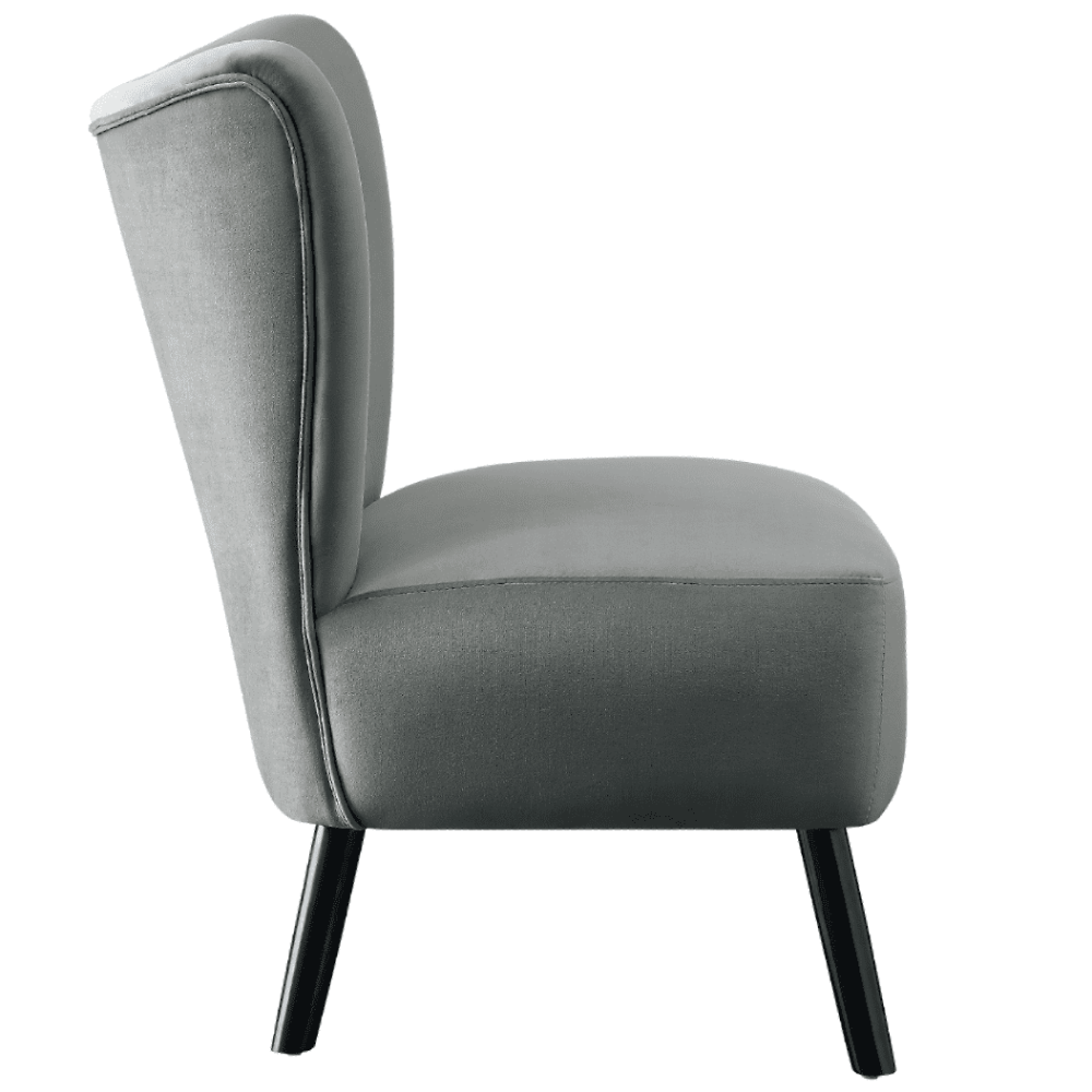 Lappy Suede Accent Chair - Luxe Maple