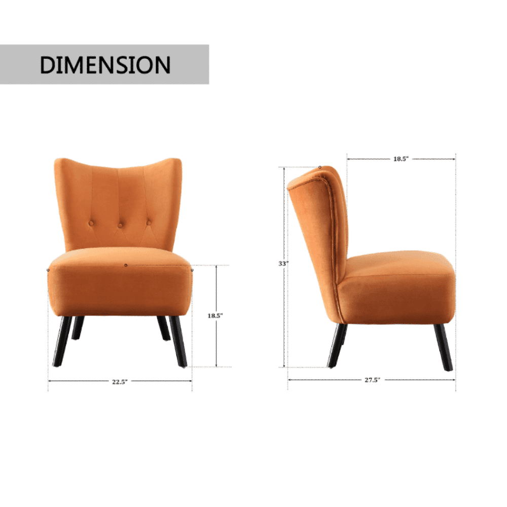 Lappy Suede Accent Chair - Luxe Maple
