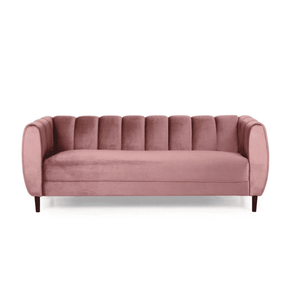 Bobran Modern Sofa Set in Suede - Luxe Maple