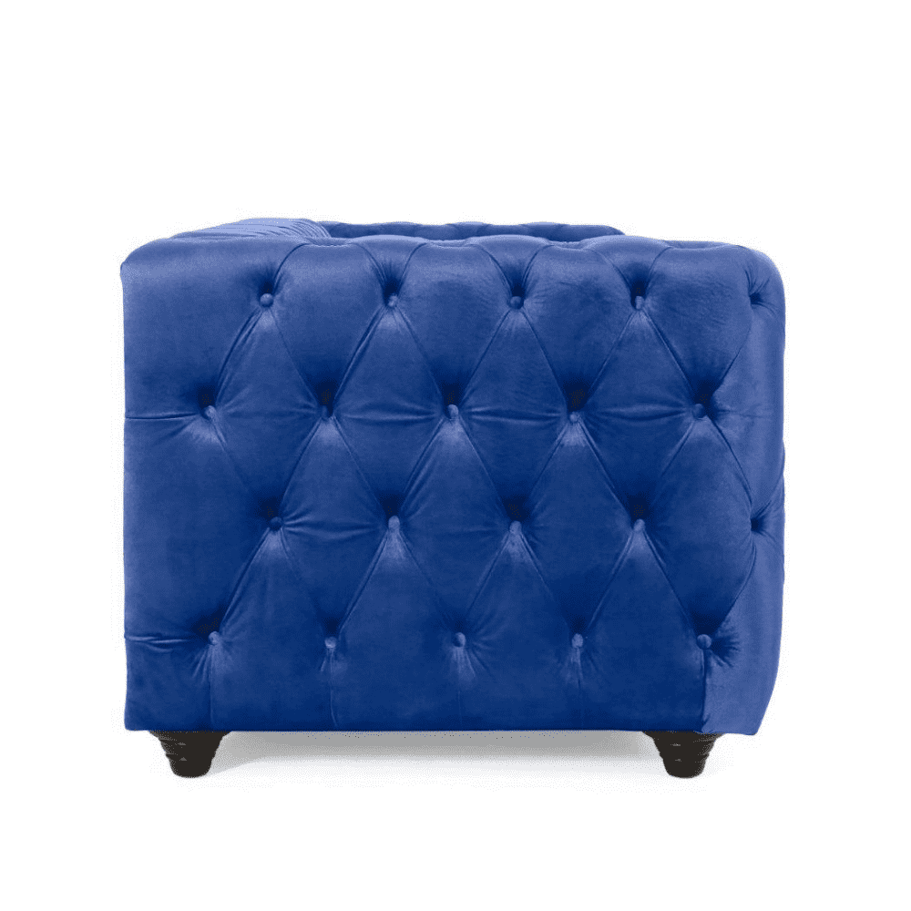 Sagawood Velvet Tufted Sofa Set - Luxe Maple