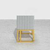Gello Side Table in 2 Drawers in SS Frame