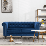Blossom Chesterfield Sofa Set - Luxe Maple