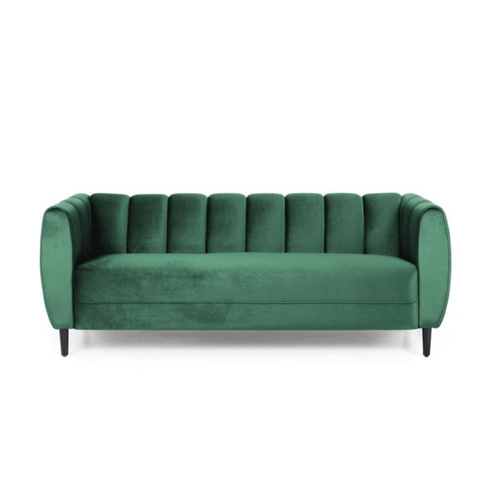 Bobran Modern Sofa Set in Suede - Luxe Maple