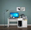 Volvur Study Table in White Color - Luxe Maple