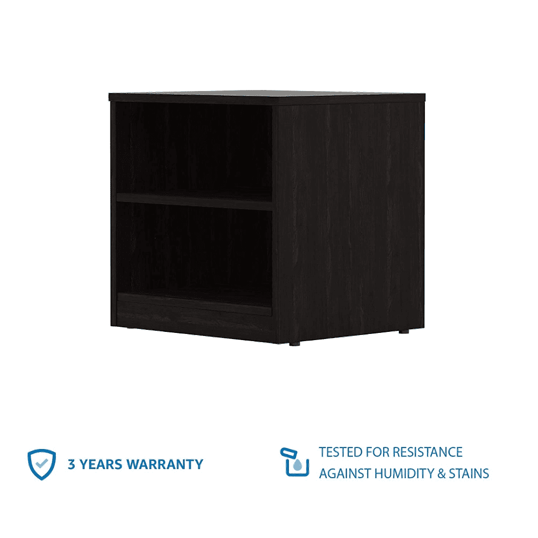 Solimo Engineered Wood Wenge Finish Bedside Table - Luxe Maple