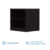 Solimo Engineered Wood Wenge Finish Bedside Table - Luxe Maple