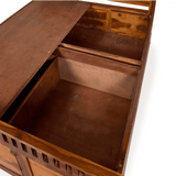 Camden King Size Bed In Sheesham Wood - Luxe Maple