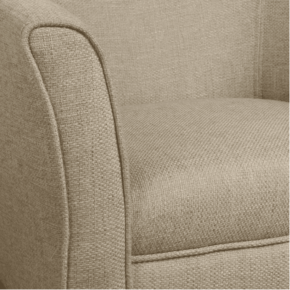 Porch & Den Kings-well Barrel Accent Chair - Luxe Maple