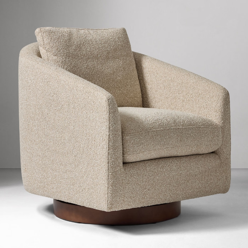 Jackson Premium Accent Chair In Brooklyn Fabric - Luxe Maple
