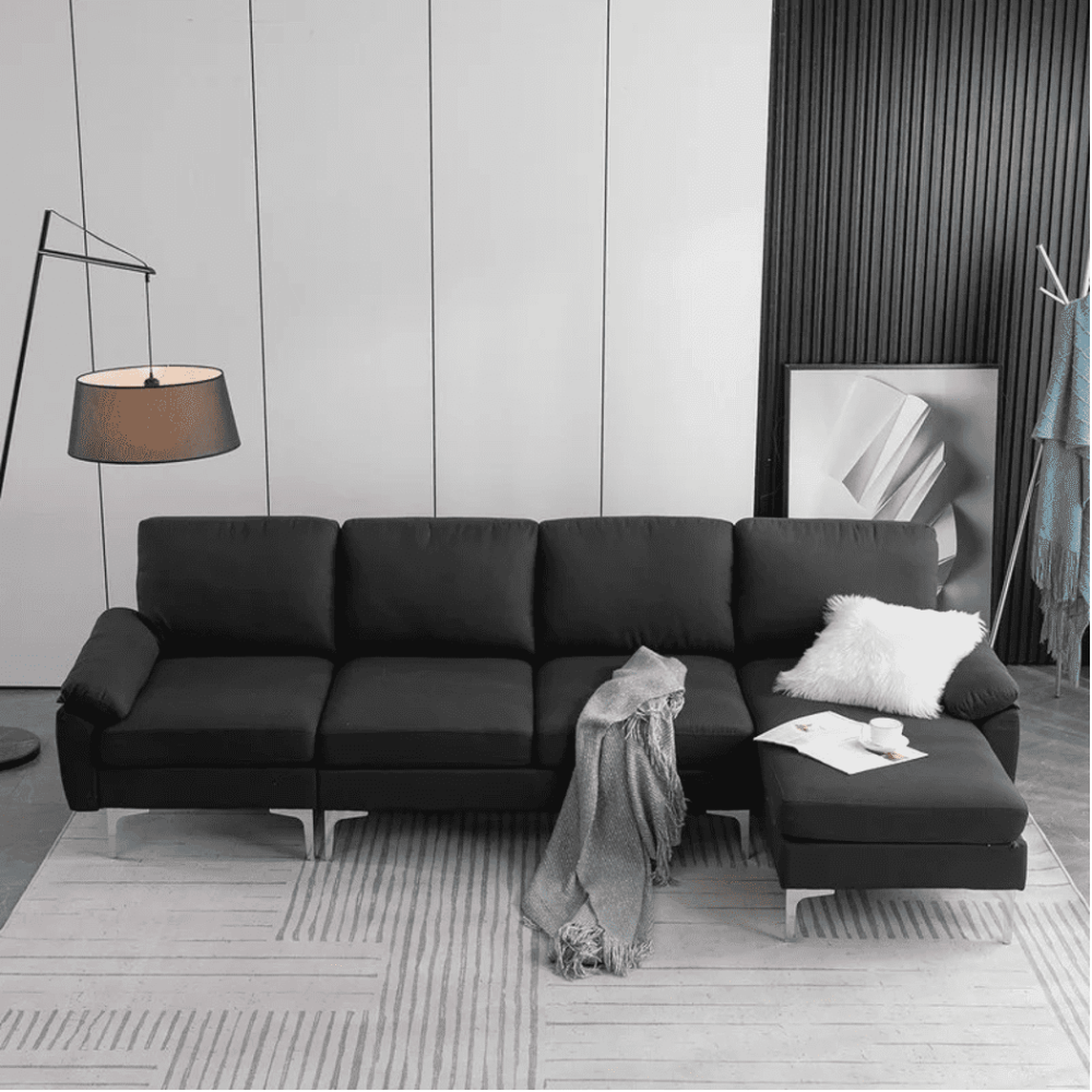 Jasmine Sectional Sofa Set RHS - Luxe Maple