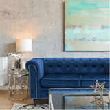 Blossom Chesterfield Sofa Set - Luxe Maple