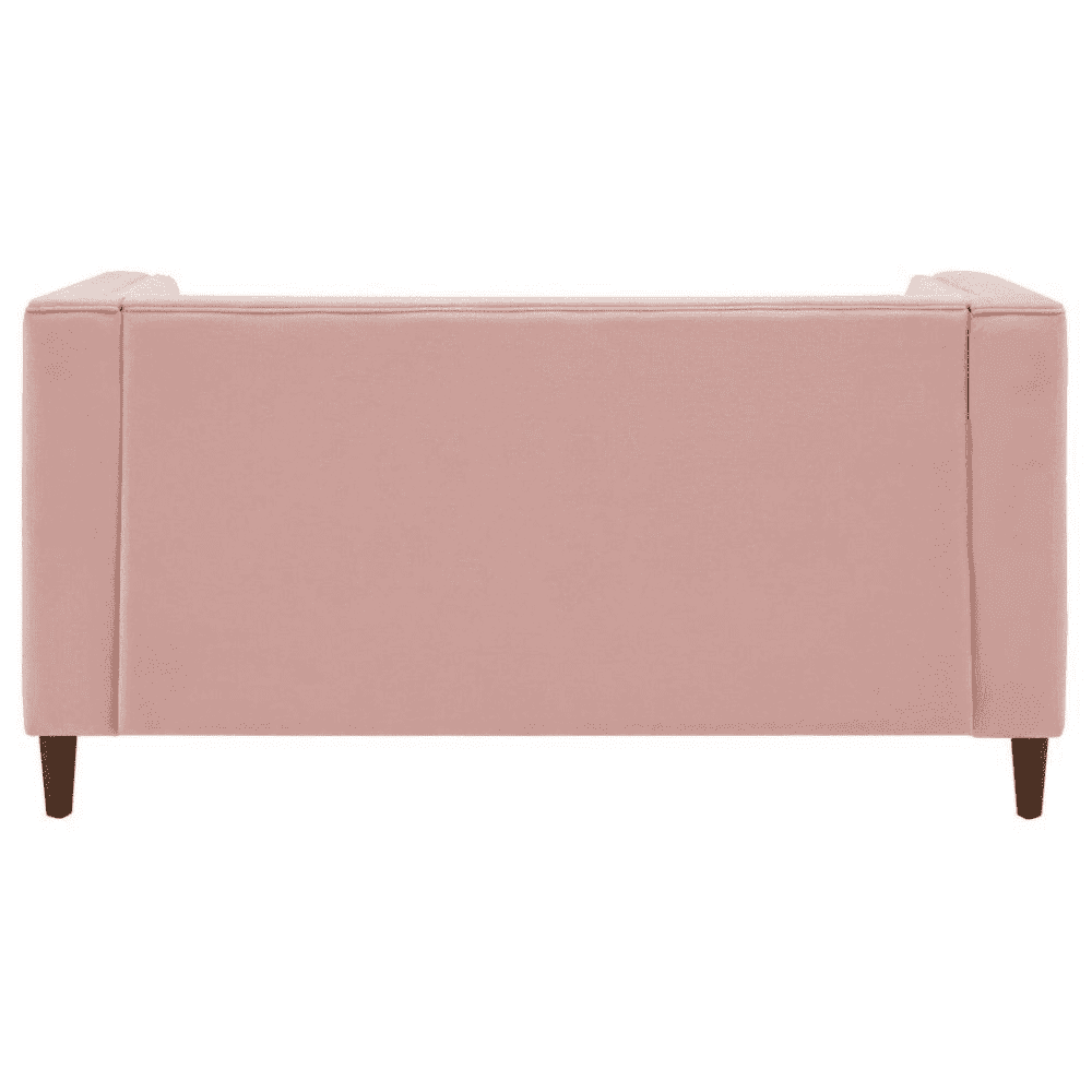 Brew Pink Suede Sofa or Loveseat with Pillows - Luxe Maple