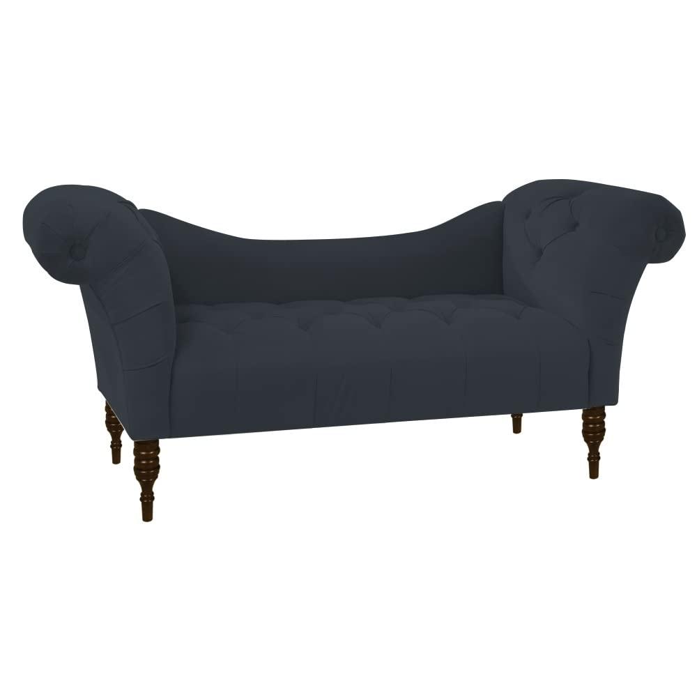 Loveseat Quilted Suede Lounger - Luxe Maple