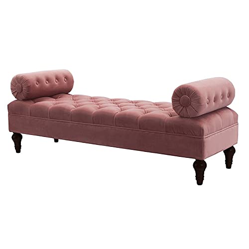Tiffo Suede Lounger in Blush Pink Color - Luxe Maple