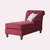 Unicorn Suede Lounger in Red Color - Luxe Maple