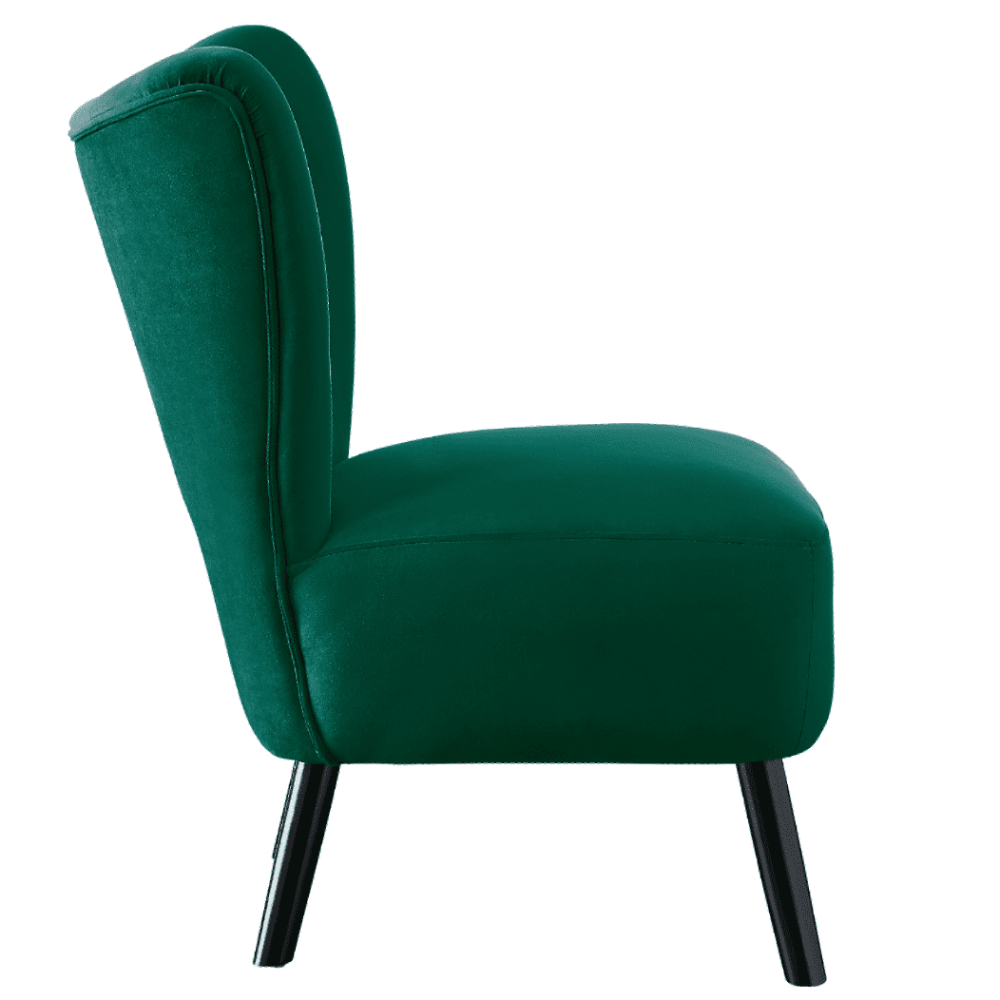 Lappy Suede Accent Chair - Luxe Maple