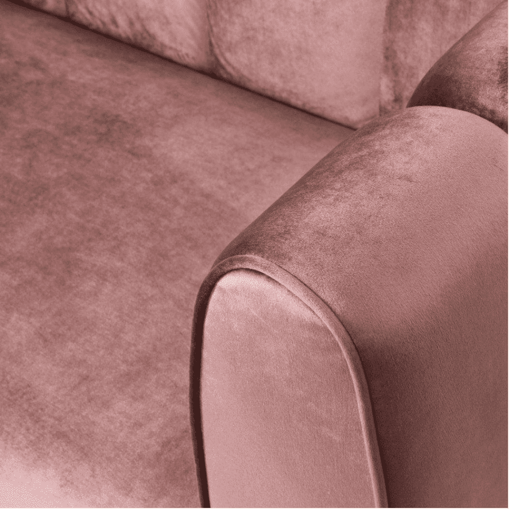 Bobran Modern Sofa Set in Suede - Luxe Maple