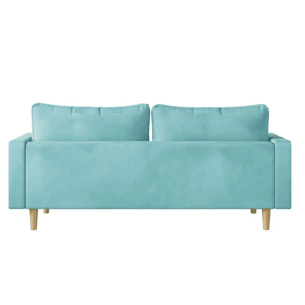 Craftmen Modern Sofa Set in Suede Fabric - Luxe Maple