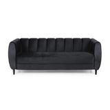 Bobran Modern Sofa Set in Suede - Luxe Maple