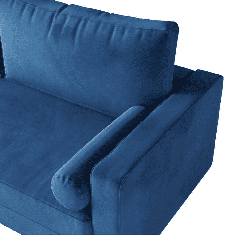 Craftmen Modern Sofa Set in Suede Fabric - Luxe Maple