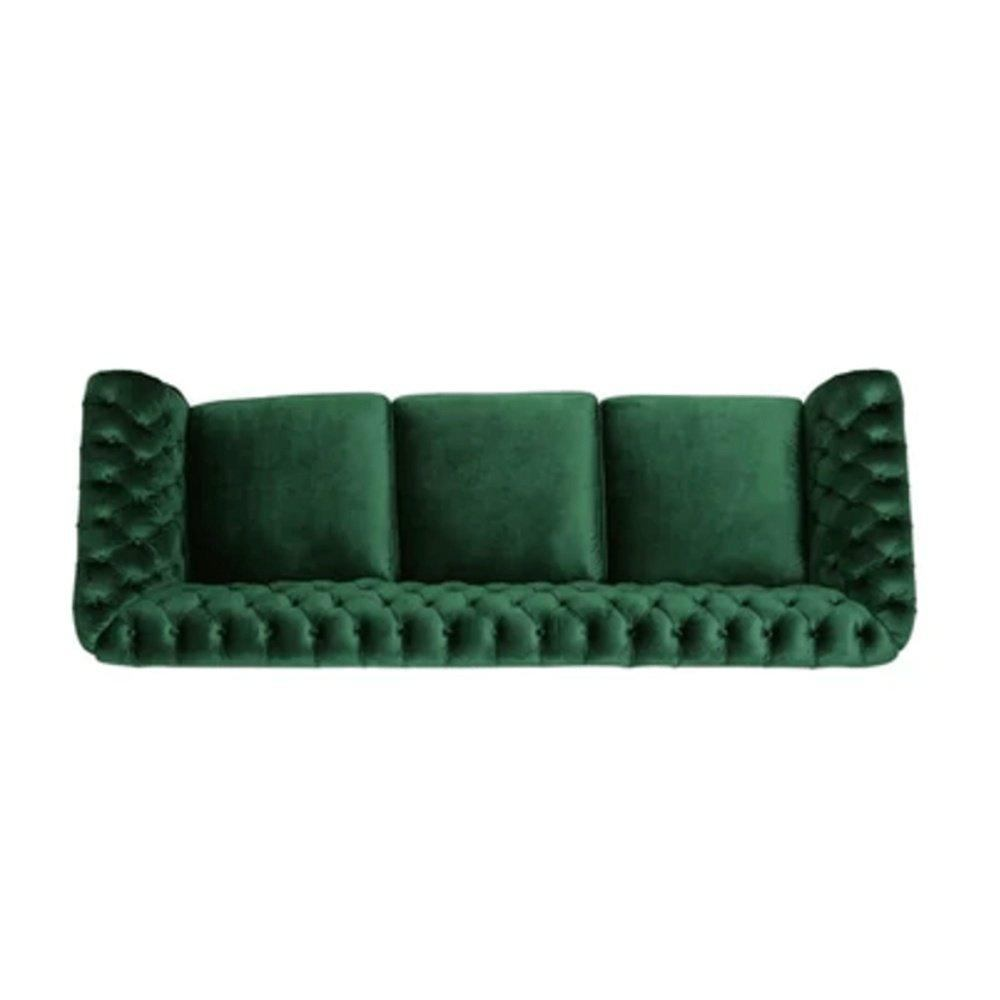 Romeo Chesterfield Sofa Set - Luxe Maple
