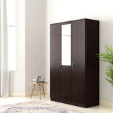 Rolex Engineered Wood Wardrobe 3 Doors - Luxe Maple