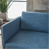 Augusto Mid-century Modern Fabric Chaise Sectional - Luxe Maple