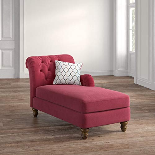 Unicorn Suede Lounger in Red Color - Luxe Maple