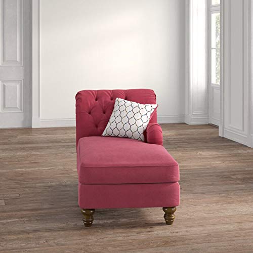 Unicorn Suede Lounger in Red Color - Luxe Maple