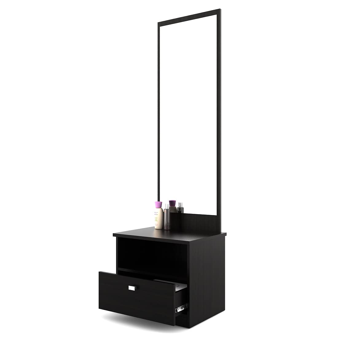 Spacewood Value Engineered Wood Dressing Table (Natural Wenge) - Luxe Maple