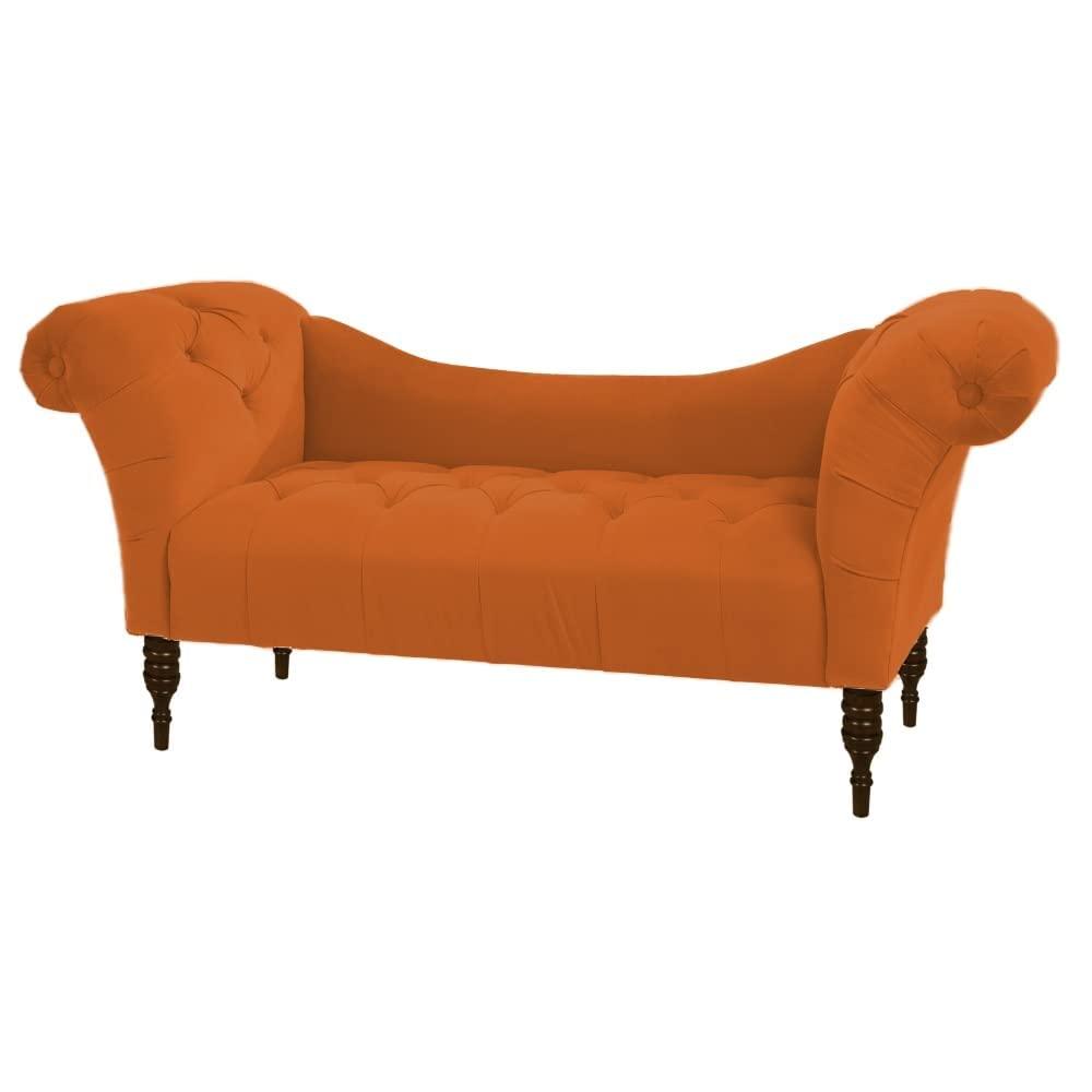 Loveseat Quilted Suede Lounger - Luxe Maple