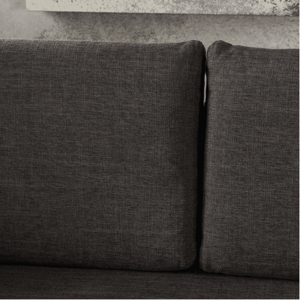 Augusto Mid-century Modern Fabric Chaise Sectional - Luxe Maple