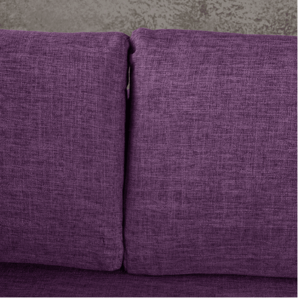 Augusto Mid-century Modern Fabric Chaise Sectional - Luxe Maple