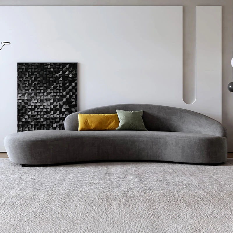 Mario Luxury Sofa Set in Suede - Luxe Maple
