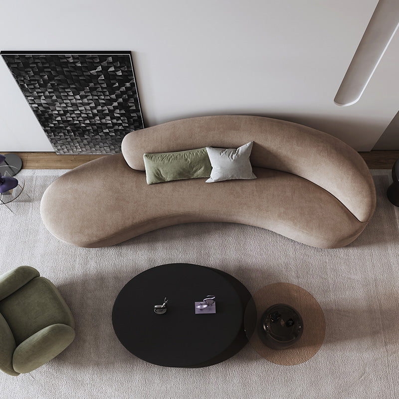 Mario Luxury Sofa Set in Suede - Luxe Maple