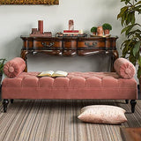 Tiffo Suede Lounger in Blush Pink Color - Luxe Maple