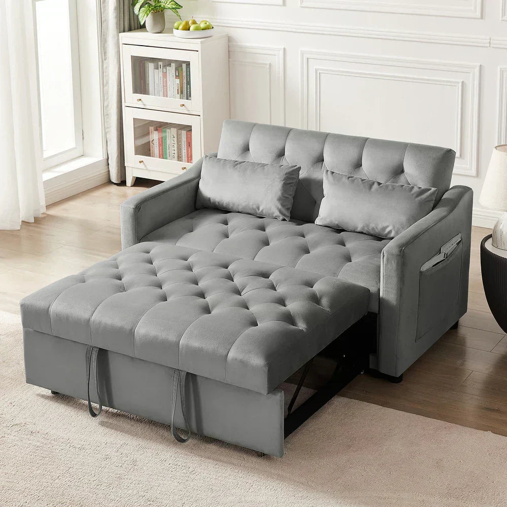 Quilt Plus Luxury Sofa Cum Bed - Luxe Maple