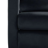 Jojo Upholstered Accent Chair in Suede - Luxe Maple