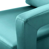 Jojo Upholstered Accent Chair in Suede - Luxe Maple