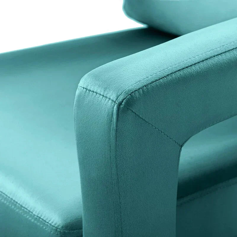 Jojo Upholstered Accent Chair in Suede - Luxe Maple