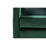 Jojo Upholstered Accent Chair in Suede - Luxe Maple