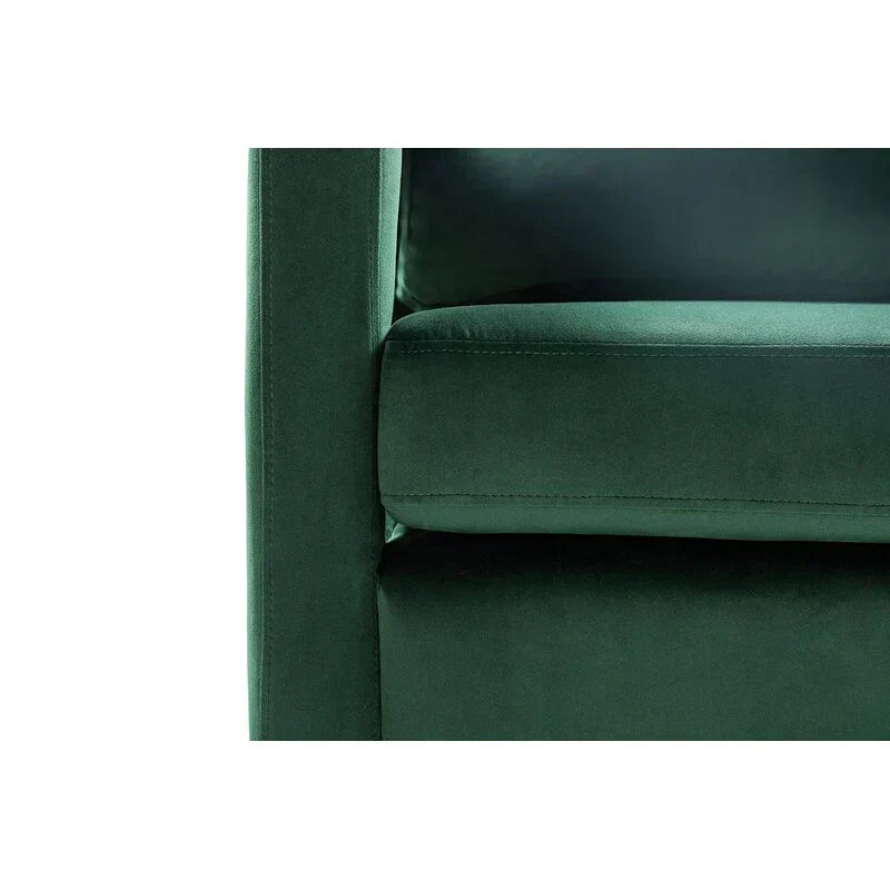 Jojo Upholstered Accent Chair in Suede - Luxe Maple