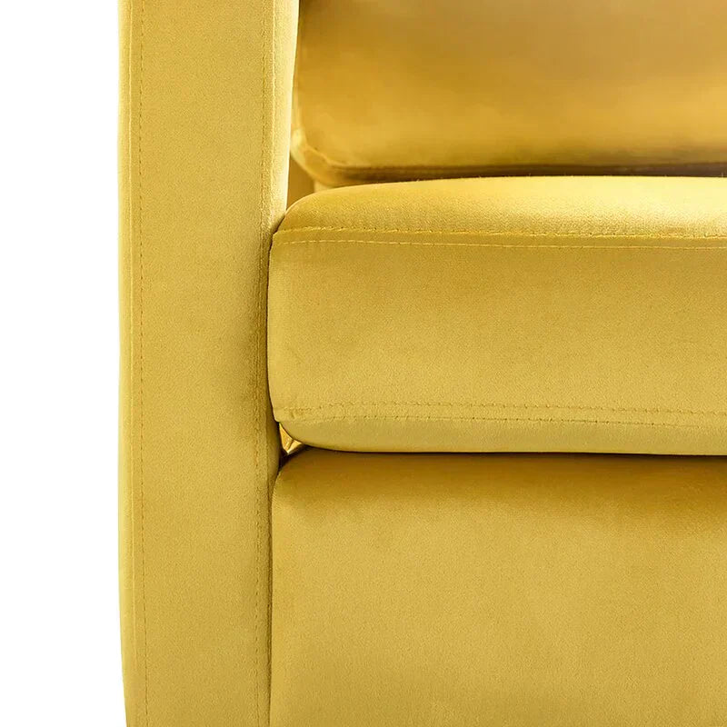 Jojo Upholstered Accent Chair in Suede - Luxe Maple