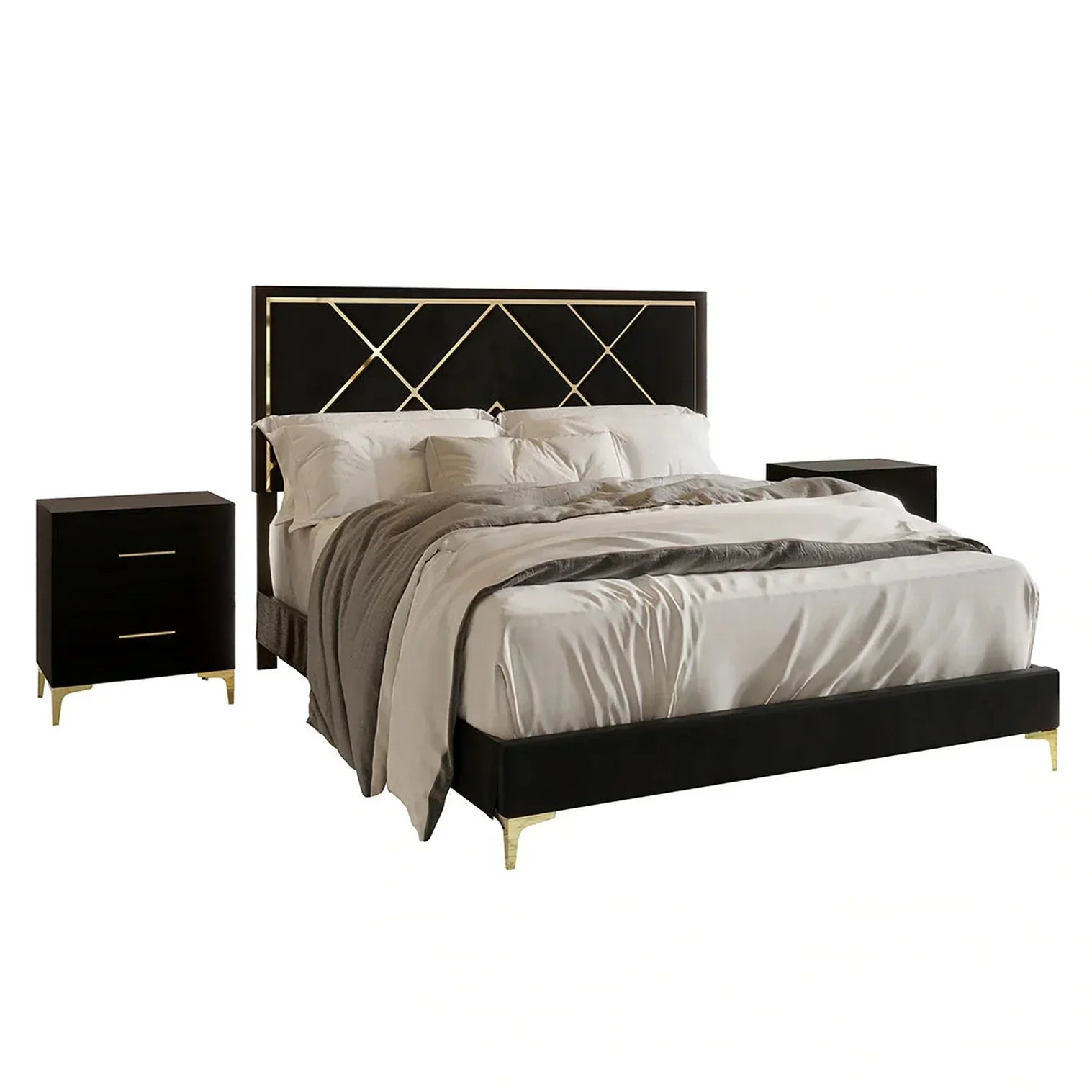 Porch Premium Upholstered Bed Without Storage In Suede - Luxe Maple