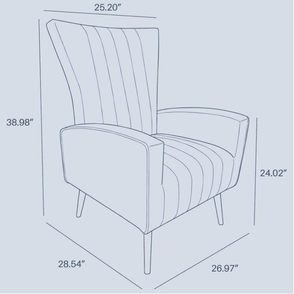 Bells Wing Back Chair - Luxe Maple