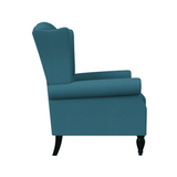 Copper Grove Crawley Diamond Button-Tufted Wingback Chair - Luxe Maple