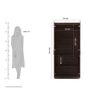 Dulex Medusa Engineered Wood Wardrobe Wenge Finish - Luxe Maple