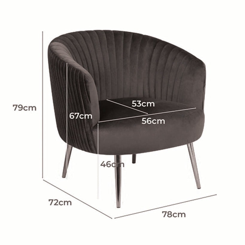 Texo Upholstered Accent Chair in Suede - Luxe Maple
