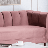 Bobran Modern Sofa Set in Suede - Luxe Maple